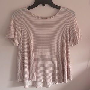 Pink striped shirt